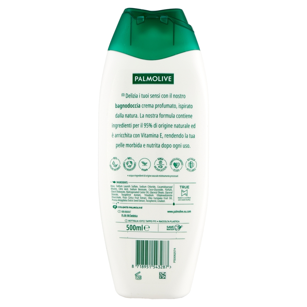 Palmolive bagnoschiuma Naturals Oliva Verde e Latte Idratante 500ml